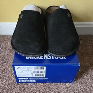 Birkenstock ZERMATT Men's Black Suede Loafers